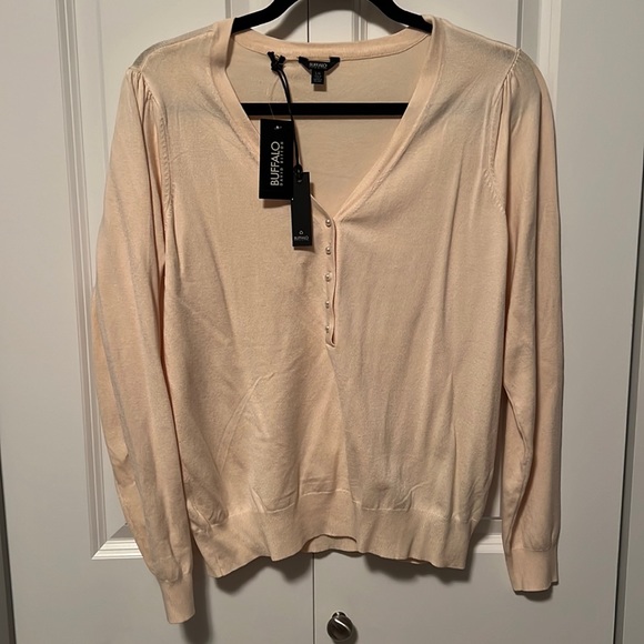 NWT BUFFALO Sweater. Cream color. Size Large. - Picture 1 of 8